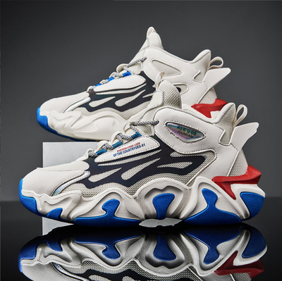 Tenis Deportivos Reflectantes de Caña Alta Talla Grande - Image 7