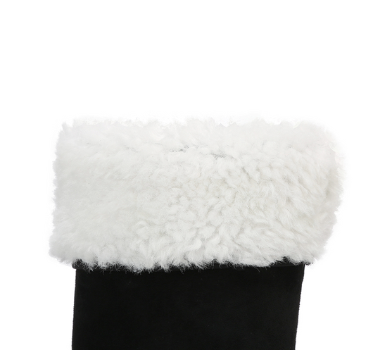 Botas Altas Hasta la Rodilla con Fleece y Tacón Medio Elástico - Image 16