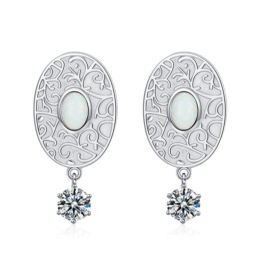 Aretes Vintage Circón Grandes Exagerados - Image 2