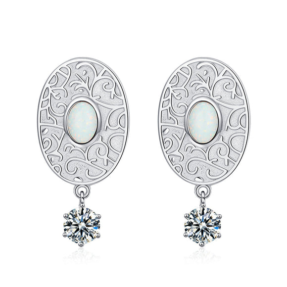 Aretes Vintage Circón Grandes Exagerados