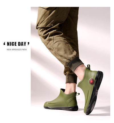 Botas Cortas Impermeables para Hombre - Diseño Moderno, Suela Antideslizante - Image 11