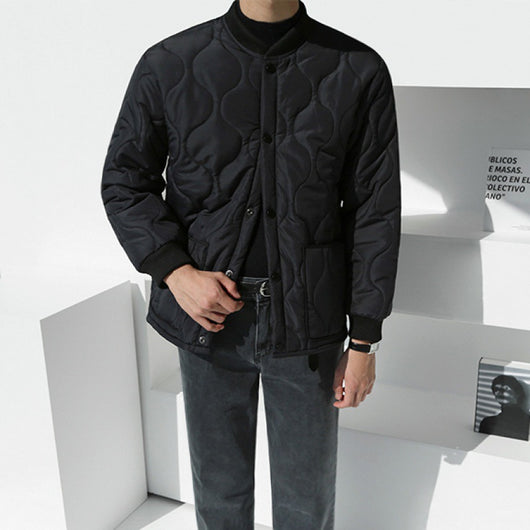 Chaqueta Bomber de Algodón para Hombre - Estilo Otoñal