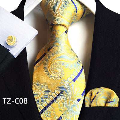 Traje de Tres Piezas Elegante para Hombre con Corbata, Pañuelo y Puños - Image 9