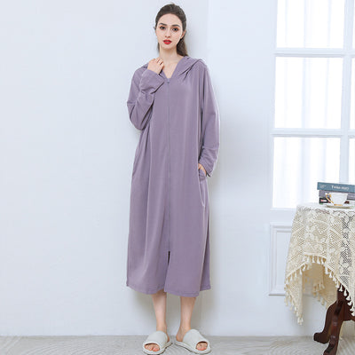 Bata Pijama con Cierre Capucha para Parejas - Image 3