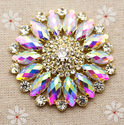Ornamento Girasol Brillante con Cristales de Colores para Personalizar - Image 18