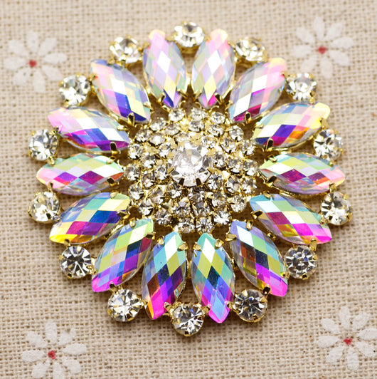 Ornamento Girasol Brillante con Cristales de Colores para Personalizar - Image 18