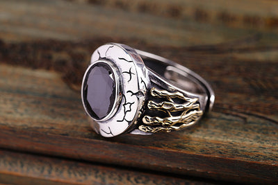 Anillo de Ágata Negra Minimalista para Hombre - Image 14