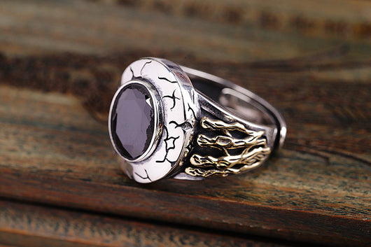 Anillo de Ágata Negra Minimalista para Hombre - Image 14