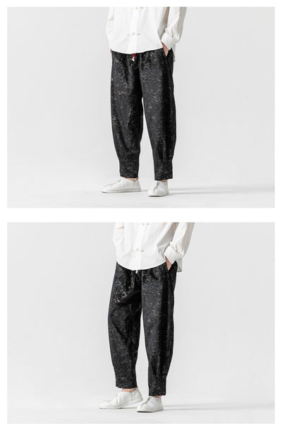 Pantalones de Chándal Gruesos Talla Grande Estilo Hanfu Mejorado - Image 19