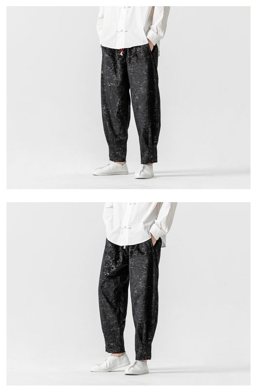 Pantalones de Chándal Gruesos Talla Grande Estilo Hanfu Mejorado - Image 19