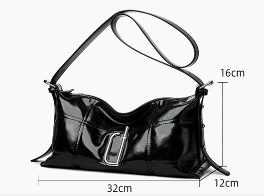 Bolso Crossbody de Cuero Wax Oil Suave - Estilo Pillow Bag - Image 10