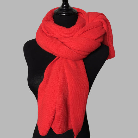 Bufanda de Cachemira para Mujer - Abrigo Cálido Invierno Color Sólido - Image 8