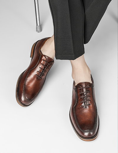 Zapatos de Vestir Ejecutivos Estilo Británico Clásico Pulido - Image 7