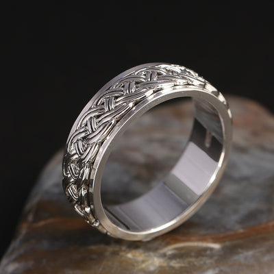 Anillo de Plata Esterlina con Rotor Giratorio - Image 5