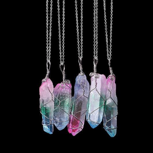 Cristal Hexagonal Natural de Siete Colores Enrollado - Image 24