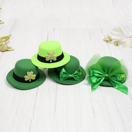 Sombrero de Copa Verde con Trébol para Festivales Irlandeses - Image 13