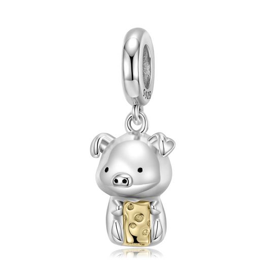 Dije Chanchito Plata 925 con Baño de Oro 14K - Accesorio DIY Estilo Instagram - Image 4