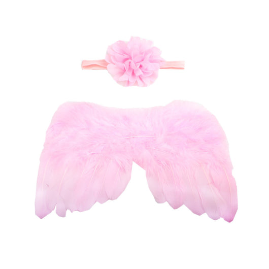 Set de Moños para el Cabello con Alas de Ángel y Flores Puntiagudas - Image 9