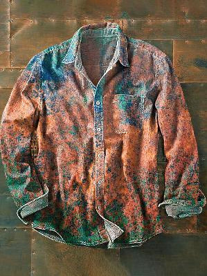 Camisa Retro de Manga Larga para Hombre - Image 14