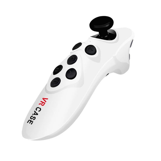 White VR game controller with a black joystick and multiple black buttons, labeled 'VR CASE' in red. - Image 2