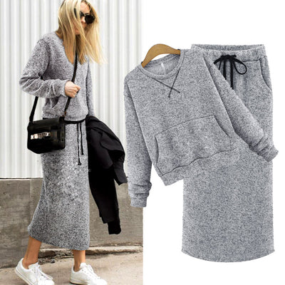 Conjunto de Falda Dos Piezas en Fleece con Top Corto - Image 9