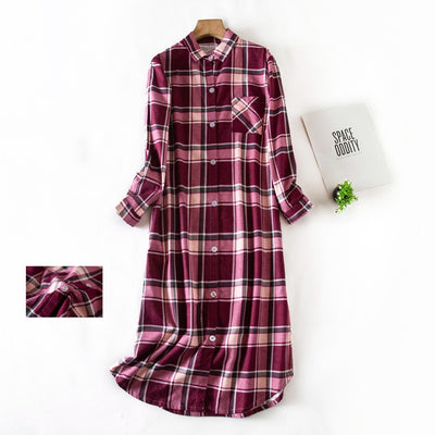 Pijama Largo Mujer con Cuello de Hilo y Extensión - Image 18