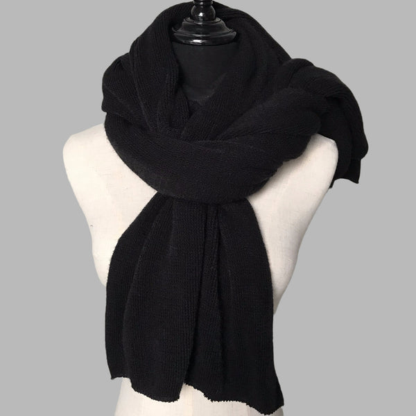 Bufanda de Cachemira para Mujer - Abrigo Cálido Invierno Color Sólido - Image 10