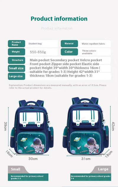Mochila Escolar Impermeable y Ligera con Diseño Astronauta - Image 11
