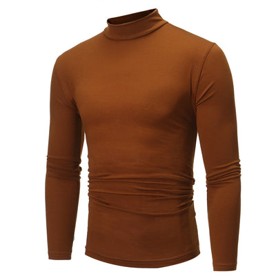 Camiseta Manga Larga Cuello Alto Slim Fit Hombre - Básico Texturizado - Image 4