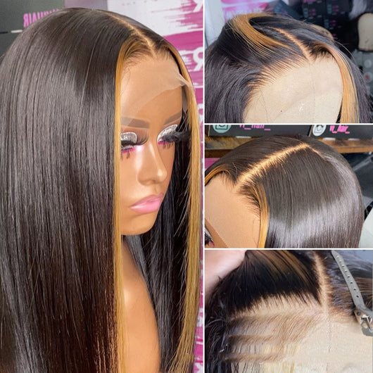 Peluca Ombre Degradado de Encaje Transparente con Cabello Humano - Image 7