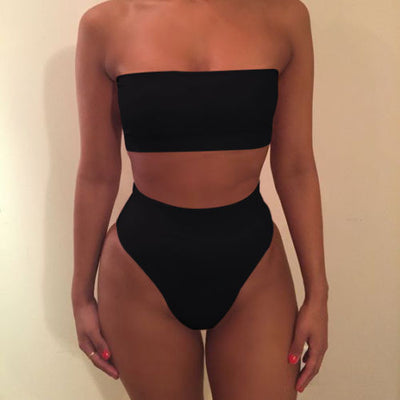 Bikini Tubo Liso Dos Piezas - Diseño Elegante y Versátil