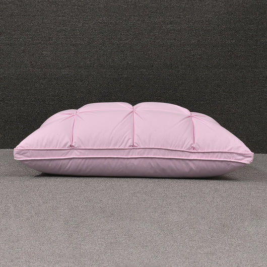 Almohada de Plumón de Ganso Blanco con Funda de Algodón para Dormir Profundo - Image 2