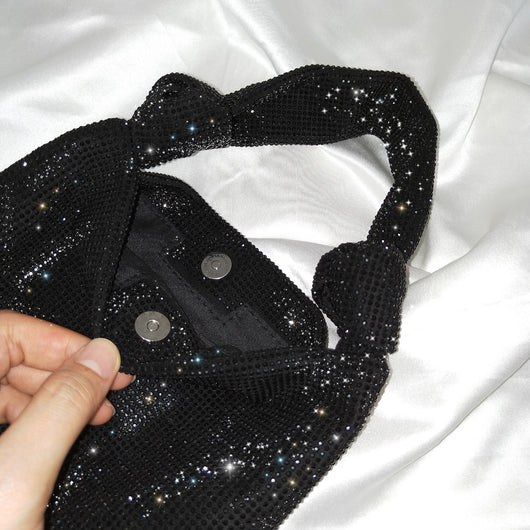 Bolso Bucket de Cristales Brillantes - Estilo Celebridad - Image 5