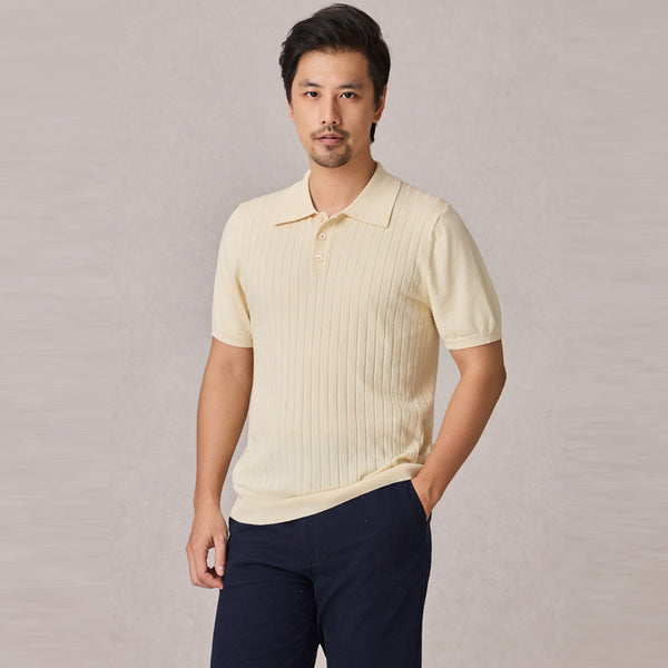 Polo Tejido Elástico Manga Corta para Hombre - Image 6