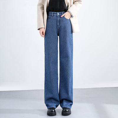 Jeans Anchos de Pernera Gruesos y Suave Tacto - Image 9