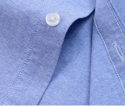 Camisa Oxford de Algodón con Bordado para Hombre - Manga Larga Talle Europeo - Image 17