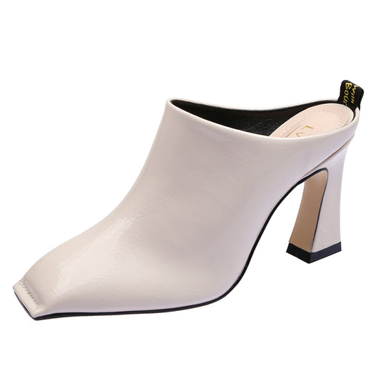 Sandalias Baotou de Tacón Grueso y Punta Cuadrada - Image 9