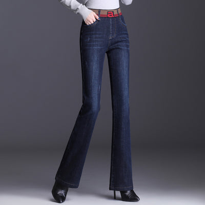 Pantalones Vaqueros Mujer Cintura Alta Micro Acampanados - Image 8
