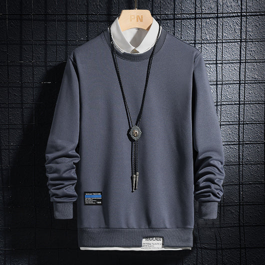 Suéter Casual Slim Fit Primavera Otoño - Colores Lisos Modernos - Image 5