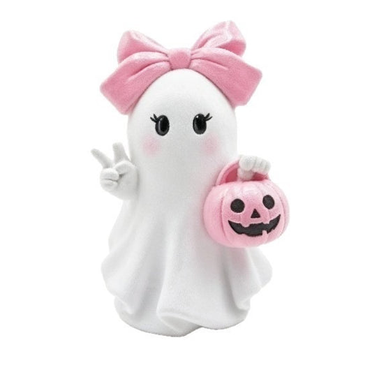 Adorno de Resina con Fantasmas y Calabazas Rosas para Halloween - Image 23
