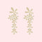 Spliced Zircon Flower Pearl Earrings Earnail Estilo
