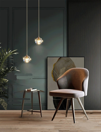 Lámpara Colgante de Cristal LED Minimalista Postmoderna para Comedor - Image 7