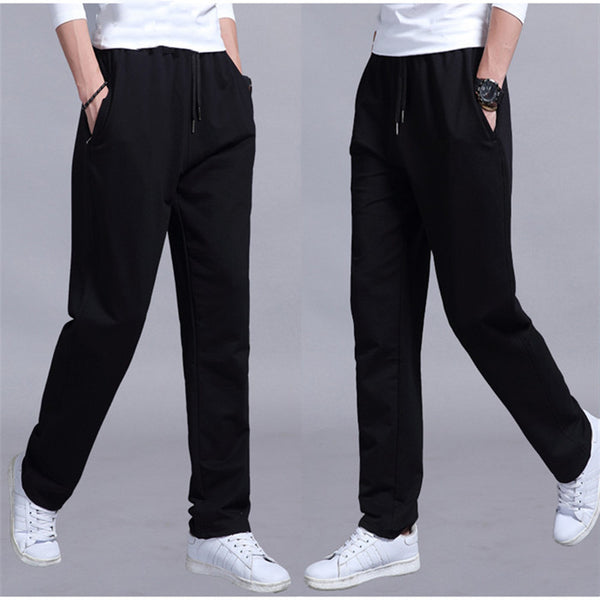 Pantalones Deportivos Casuales para Hombre Talla Grande - Corte Recto Otoño Primavera