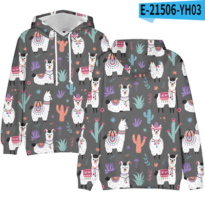 Sudadera con Capucha Estampado Digital 3D Tendencia Actual - Image 4