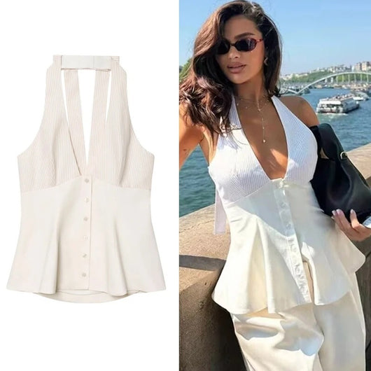 Top Halter Sin Mangas para Mujer - Image 9