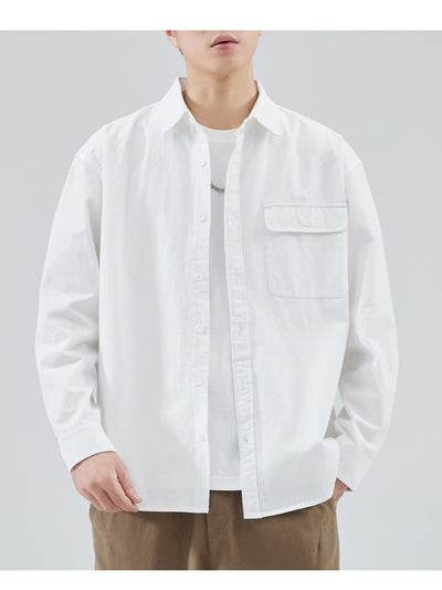 Camisa Suelta de Algodón Premium para Hombre - Image 17