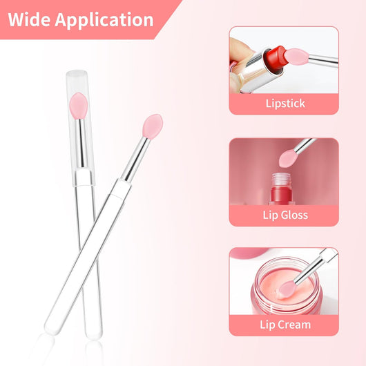 Set de 8 Brochas de Silicona Reutilizables para Labios - Aplicadores para Labial, Gloss, Bálsamo y Mascarilla - Image 4