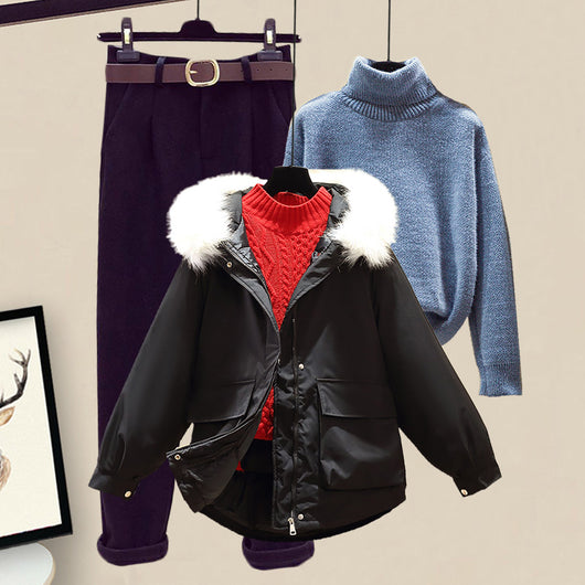 Conjunto de Sudadera Acolchada de Algodón para Mujer - Image 38