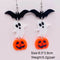 Horrifying Halloween Decorations Bloody Severed Head Pumpkin Flower Ghost Acrylic Pendant Earrings JE1093B