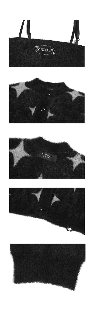 Chaqueta Sling de Terciopelo Mink Plata y Negro con Estrella - Image 11